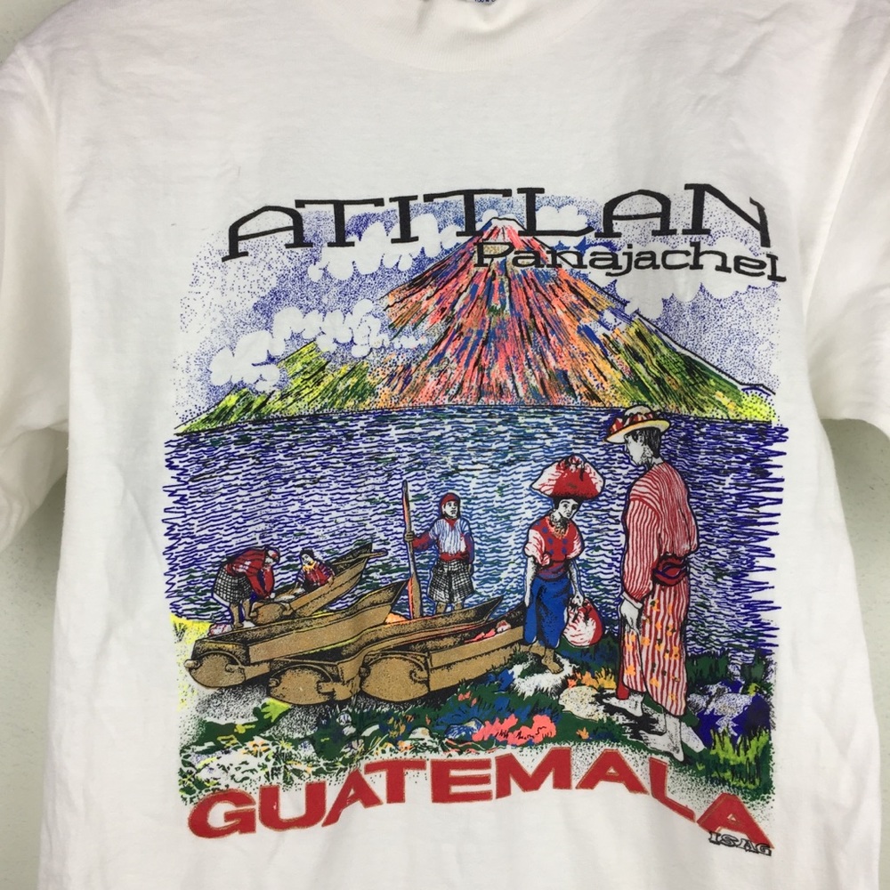 Vintage Guatemala Atitlan Panajachel Tee S… - Picture 2 of 7